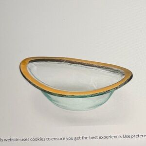 Annieglass Roman antique sauce bowl